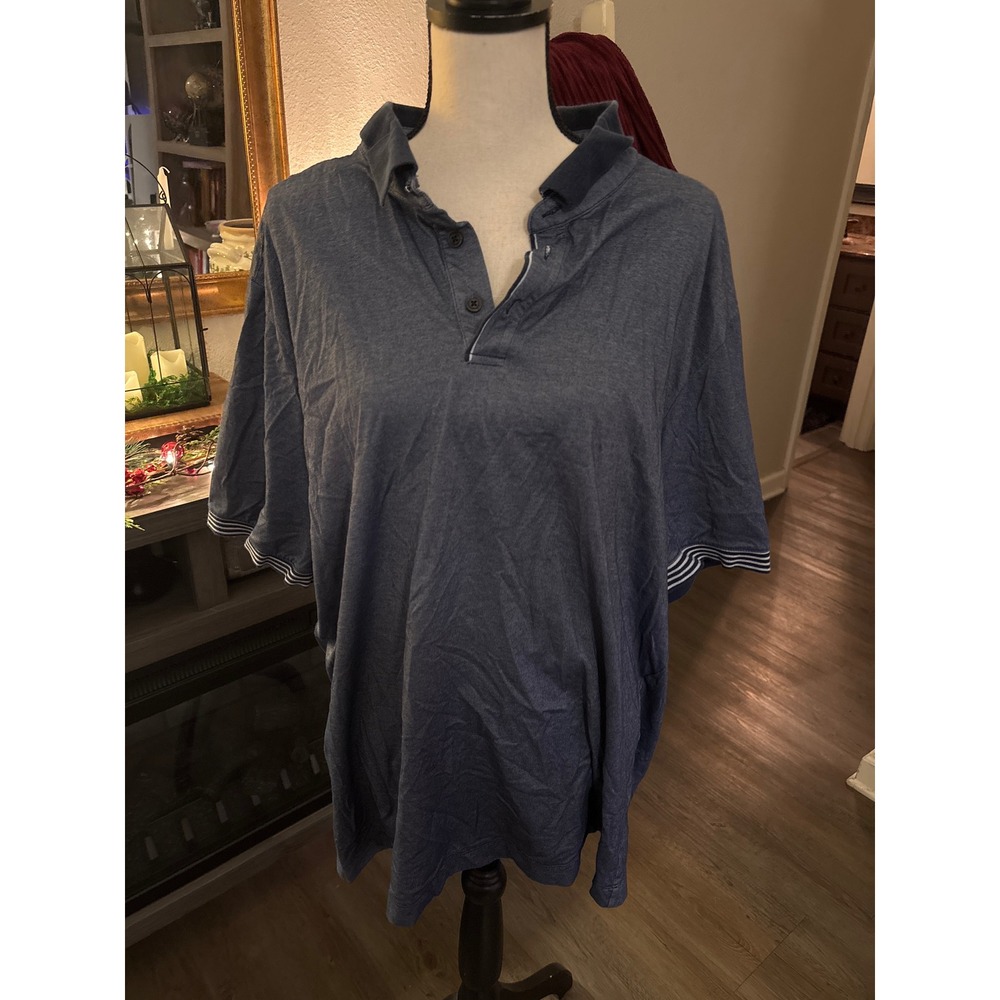 Perry‎ Ellis men's 3X blue short sleeve top